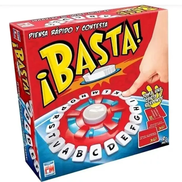 Jeu de société Basta Spanish Word, jeu de vocabulaire avec lettres rapide pour les nuits de jeux en famille, apprentissage en classe ​ 2