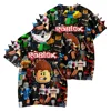 3D New Summer Game ROBLOX Printed Children's Clothing Cute Dinosaur Comfortable Casual Sports Short-sleeved T-shirt 4