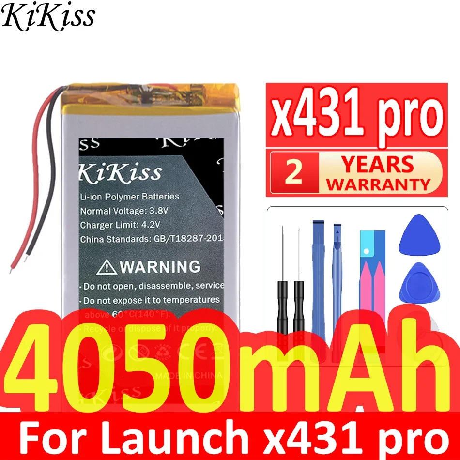

Аккумулятор KiKiss X 431 Pro 4050 мАч для Launch X431 Pro Mini, аккумуляторы для автомобильного диагностического инструмента + Бесплатные инструменты