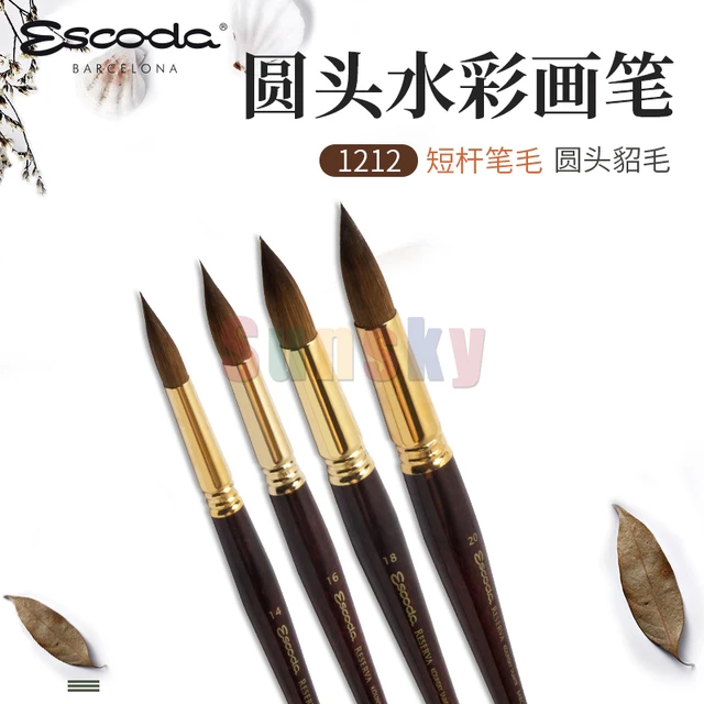 Escoda Reserva Kolinsky-Tajmyr Brush - Series 1212 - Round 6