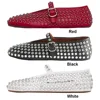 Women Shiny Rhinestone Shoes with Buckle Strap Rhinestone Ballet Flats Crystal Ballerina Shoes Comfortable Female Casual Shoes 6
