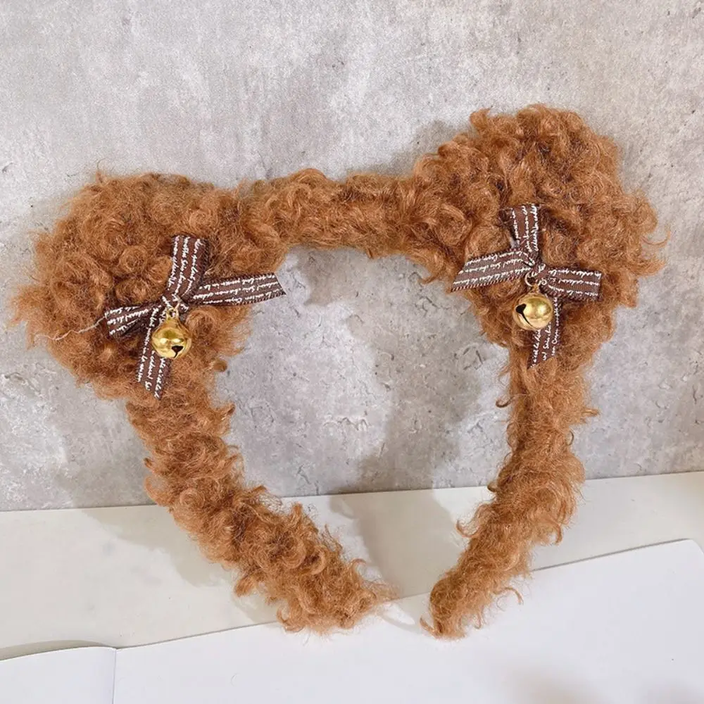 Frauen Dame Mädchen Party Bühne Kopfbedeckung Plüsch Bär Stirnband Haar Zubehör Kopfschmuck Haar Hoop Haar Clip Nette Haarband – Detail 4