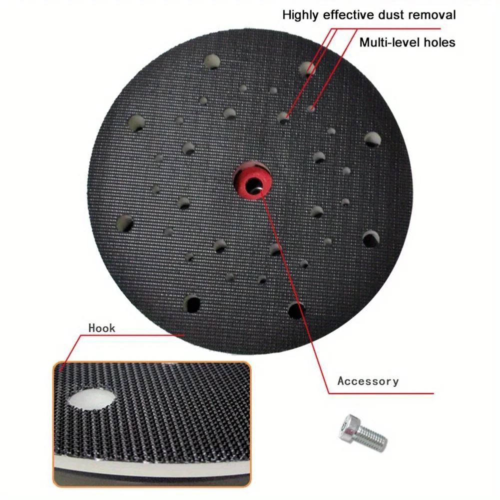 Apply to Festool 6 Inch 33-Hole Back-up Sanding Pad Thread Hook Loop Disc Grinding Pads Abrasive Electric Sandpaper Machine sanding discs,sandpaper set,polish sand paper,sandpaper tools,sander pads