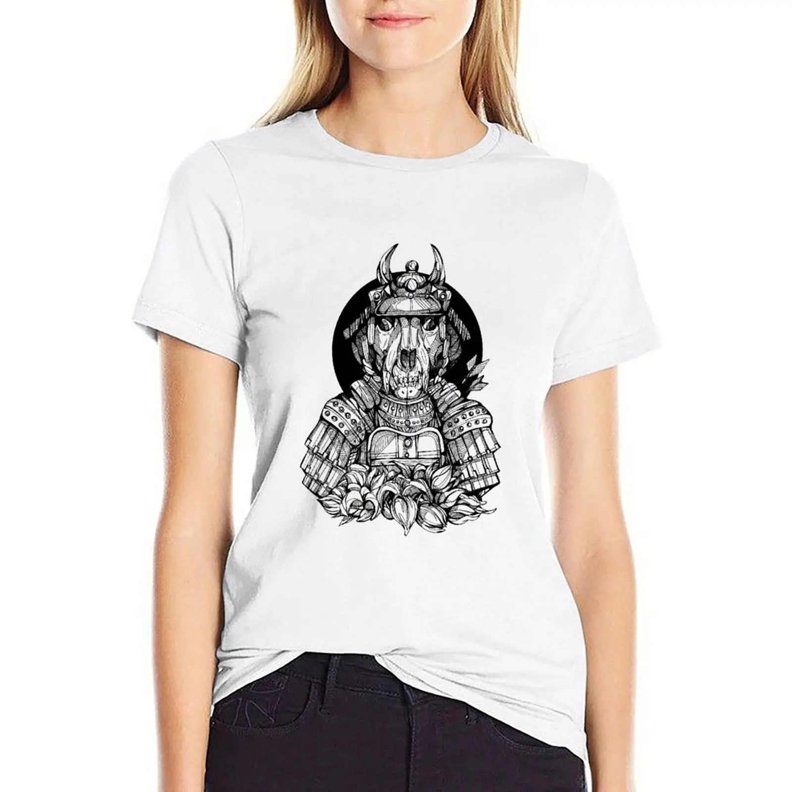 

Samurai T T-shirt summer tops oversized t shirt for Women