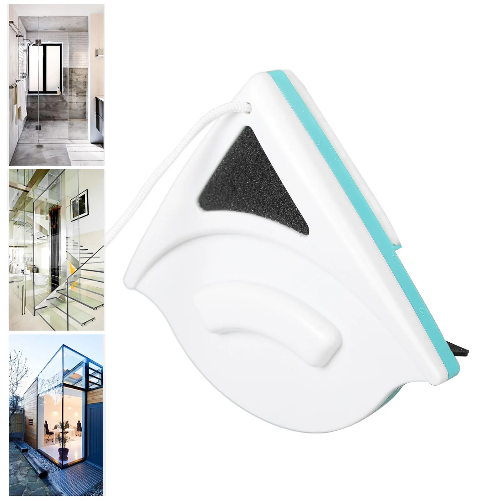 Double Sided Window Cleaner with ABS Plastic Shell Rubber Magnetic Glass Wiper for Home High Rise Window Magnetic Window Cleaner
