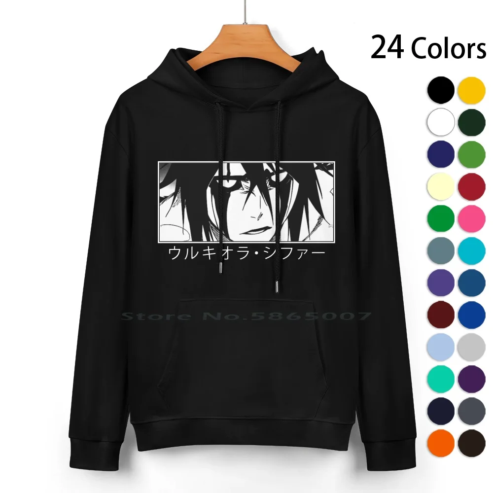 

Ulquiorra Cifer Pure Cotton Hoodie Sweater 24 Colors Ulquiorra Cifer Bleach Manga Anime Japan 100% Cotton Hooded Sweatshirt For