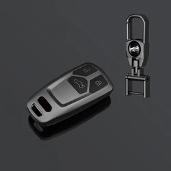 Premium Soft TPU Car Key Case Cover - Protective Shell & Stylish Fob Accessory (Grey shell buckle)