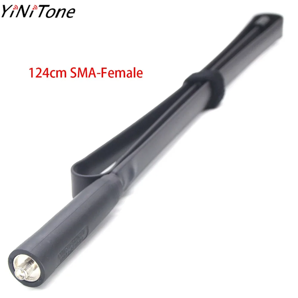 

124cm CS Tactical Antenna Foldable SMA Female Dual Band VHF/UHF Suitable for BAOFENG UV-82 UV-5R UV5R BF-888S ARF8 Walkie Talkie