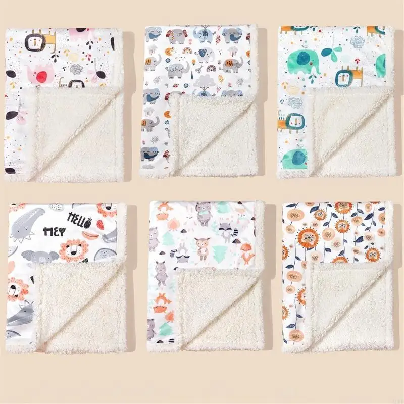 Herbst Winter bedrucktes Baby Swaddles Decke Multifunktionales Baumwollkinder-Krippen-Wickel-Handtuch 2-layer bedrucktes A2UB – Detail 8