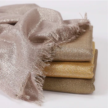 Fabric Silk Silver Wire Headscarf Muslim Scarf Women Instant Hijab 1