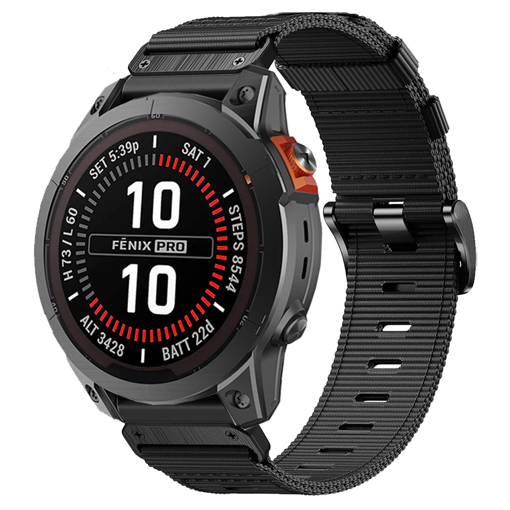 

Тактический плетеный нейлоновый ремешок для Garmin Fenix 7X 7 Pro 6 6X 5 5X Plus/Epix Gen 2/D2 Mach 1/Тактический ремешок для часов QuickFit 22 мм 26 мм