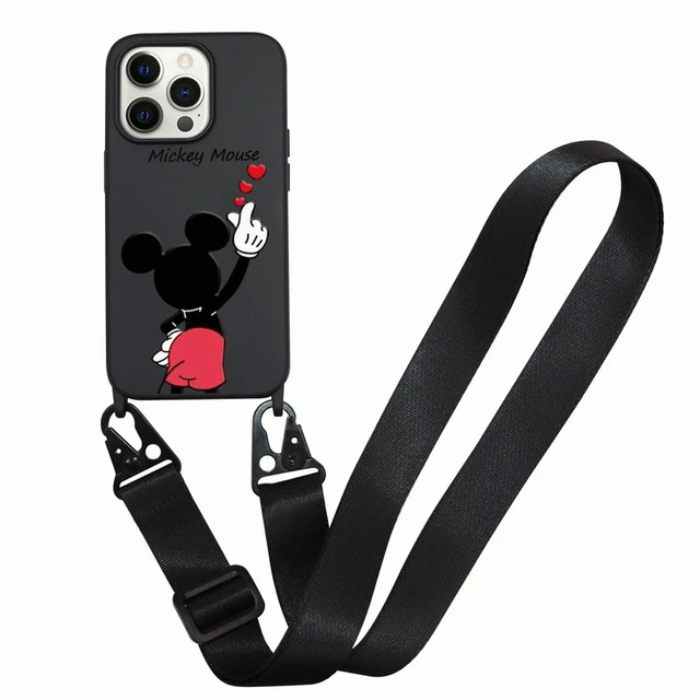 Carcasa Iphone 12/12 Pro Silicona Disney Minnie Negra - La Carcasa