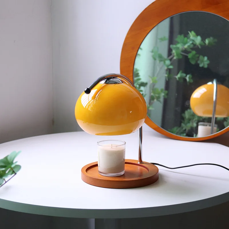 Aromatherapy Candle Candle Warmer Lamp with Dimmer Retro Glass Melting Wax Lamp