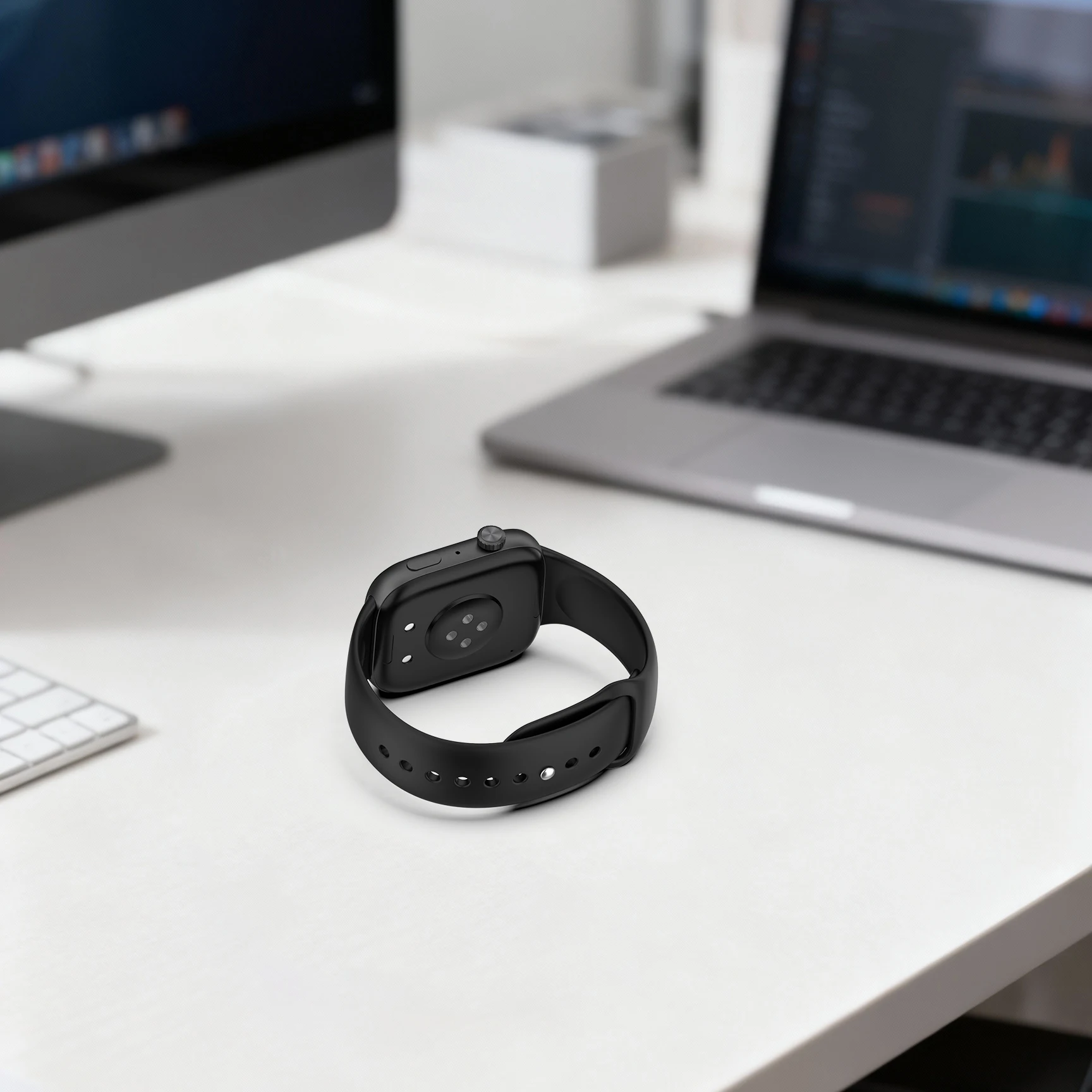 Silicone Leisure Watch Strap - Premium Accessory for Smart Wristbands (Watch Not Included)