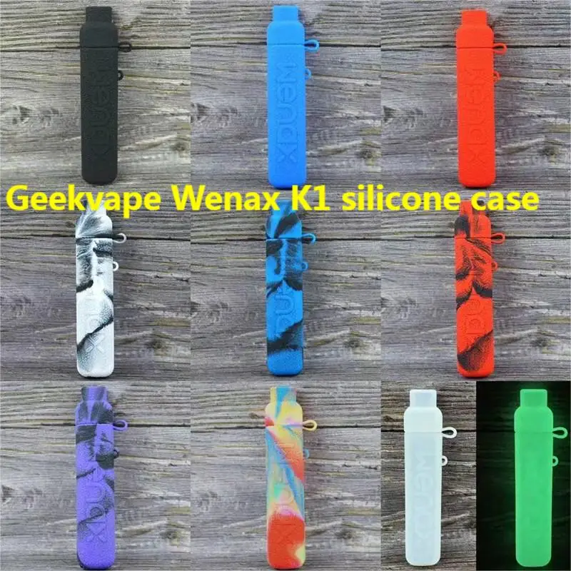 Nuova Custodia Protettiva In Silicone Morbido Per Geekvape Wenax K1 Solo Custodia Custodia In Gomma Per Scudo Wrap Skin 1 Pz