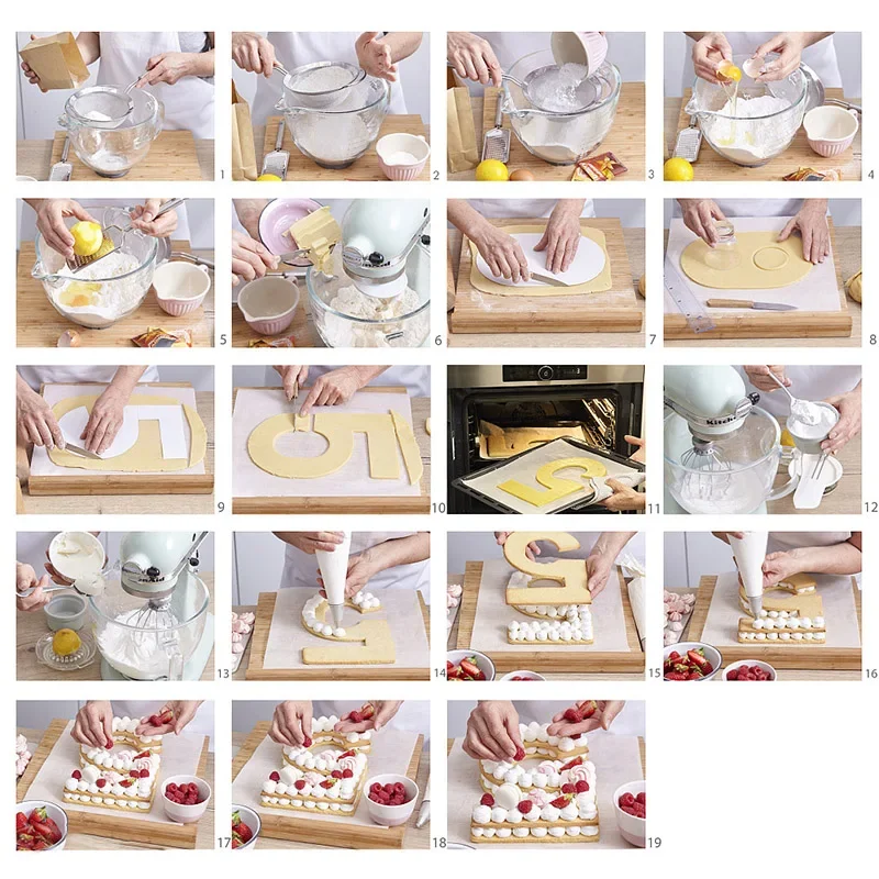 Reusable Molds For Cakes Number Design PET Baking Cake Decorating Tool Wedding Birthday DIY Baking Molds Supplies