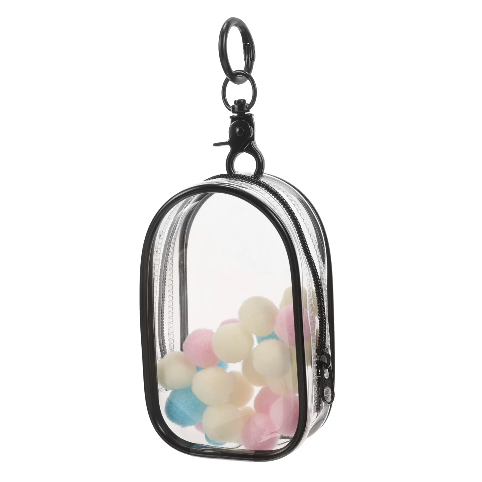 English title: Clear Figure Display Bag Keychain Portable Display Cabinet