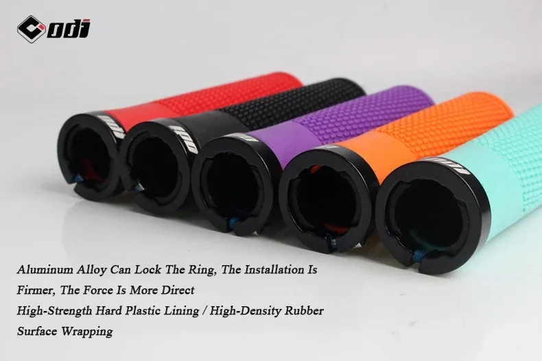 maastopyörän ohjaustangon kahvan yksityiskohtakuva