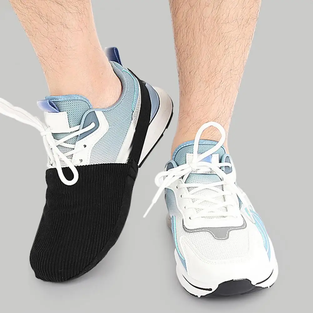 1Pc/2Pcs Bowling Shoe Slider Velvet Bottom Slider Covers Sock Sole Slide Accessories With Elastic Band For Men Women 볼링화 슬라이더