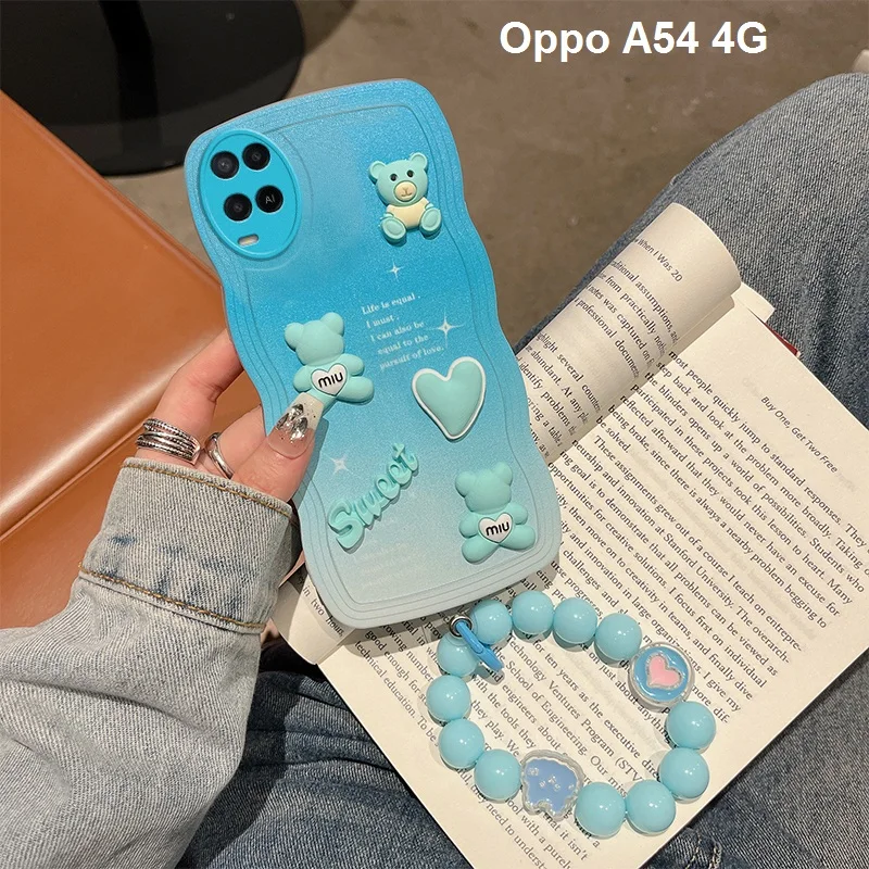 Phone Case for Oppo A58 Oppo A57 Oppo A55 Oppo A54 Oppo A52 Wavy