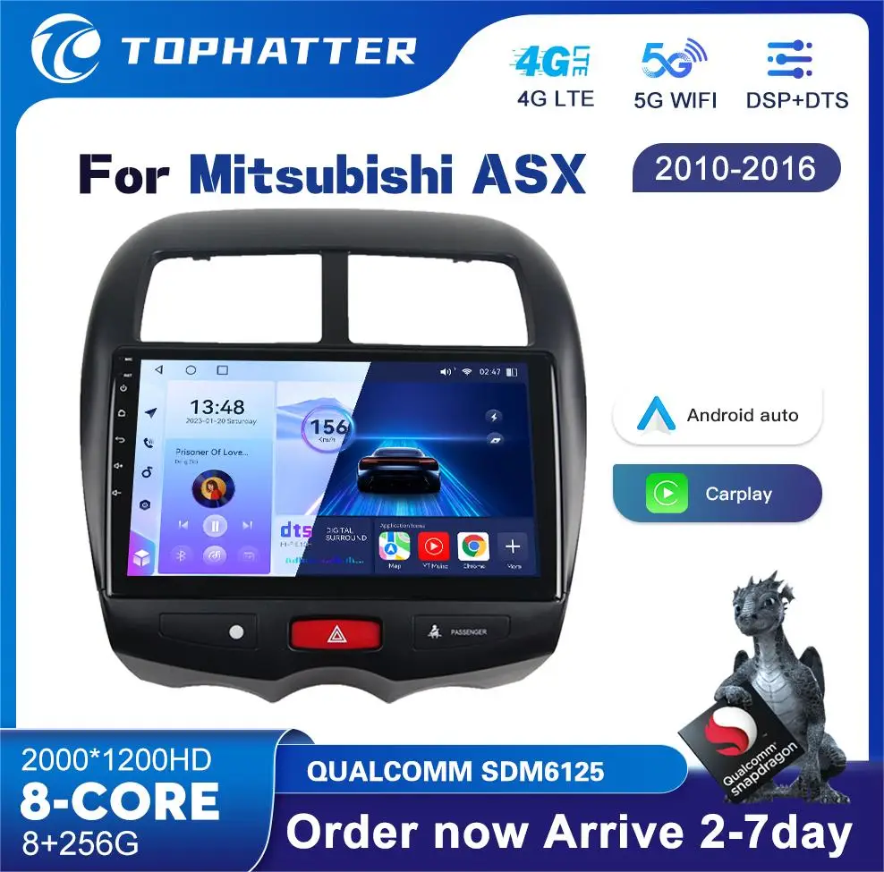 

For Mitsubishi ASX 2010 2011 2012 2013 2014 2015 2016 Android 13 Car Radio Multimedia Video Player Navigation GPS 2din