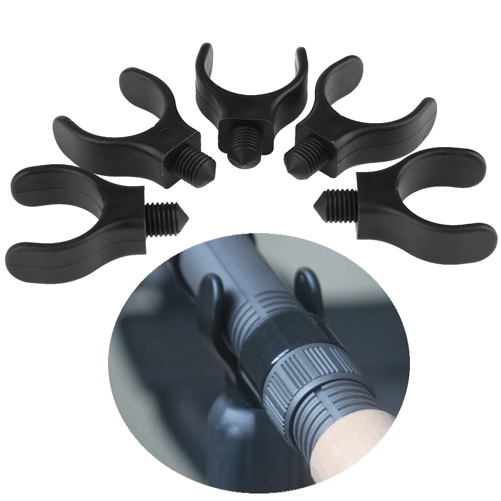 5pcs M3/8in Black Nylon Plastic Carp Fishing Rod Pole Holder Bracket Heads Tool fishing rod holder,fishing tools,fishing tool,fishing accessories,fishing tackle