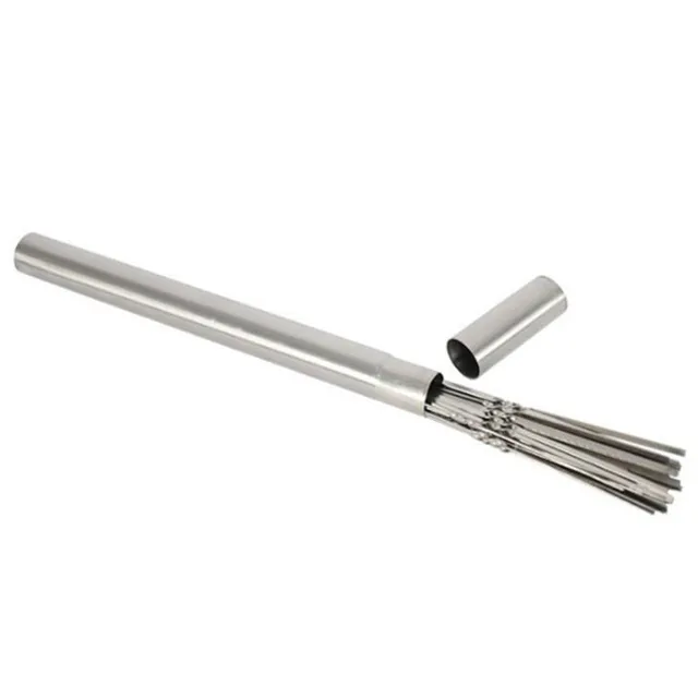 10-20Db Újrahasznosítható Barbecue Nyárs Tárolócsővel Rozsdamentes Acél Bbq Tűbot A Kültéri Kemping Piknik Szerszámhoz - Image 2