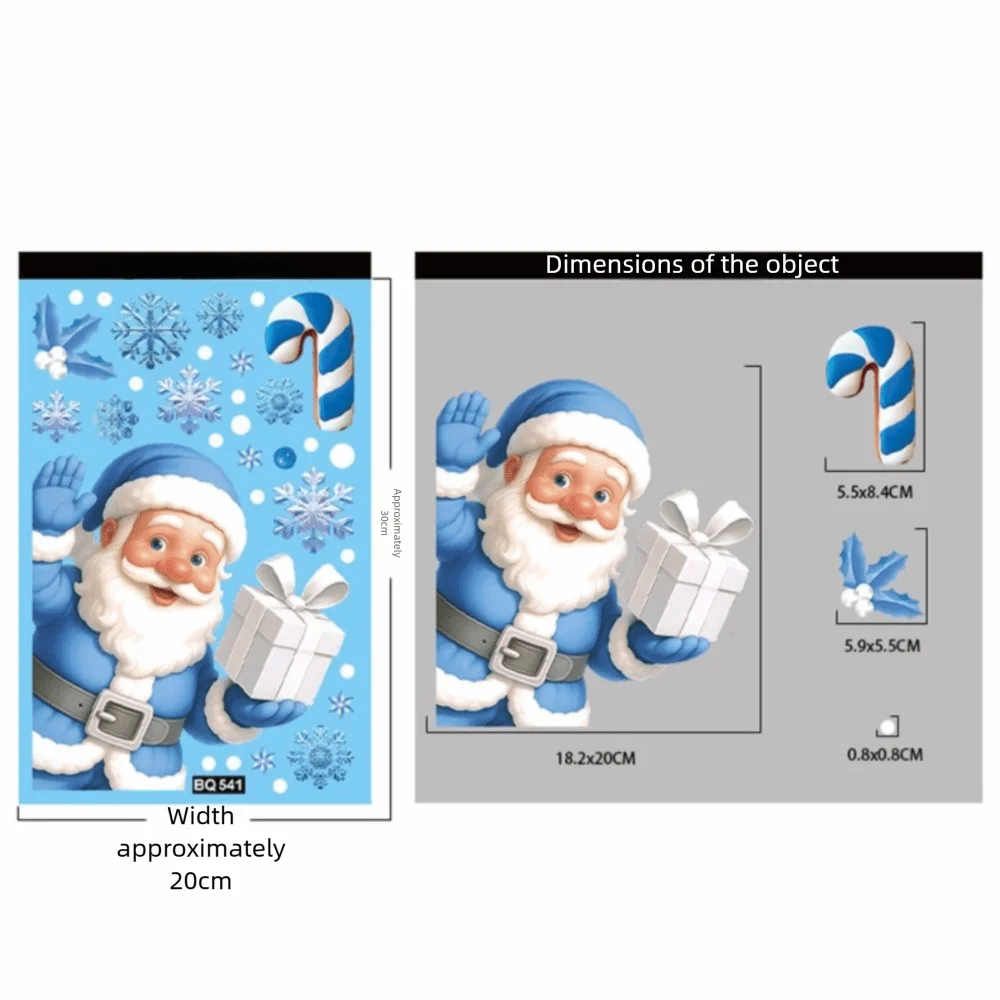PVC Christmas Window Stickers for Home Decor