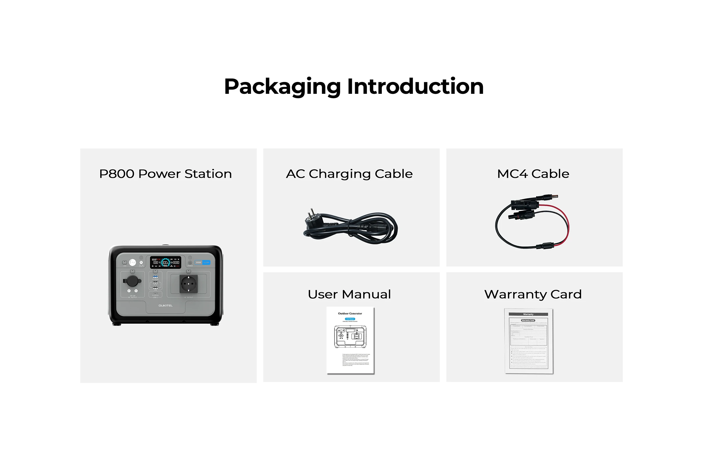 OUKITEL P800E PLUS Portable Power Station 800W Solar Generator 512Wh Lifepo4 Battery Home Backup Outdoor Camping Mobile power