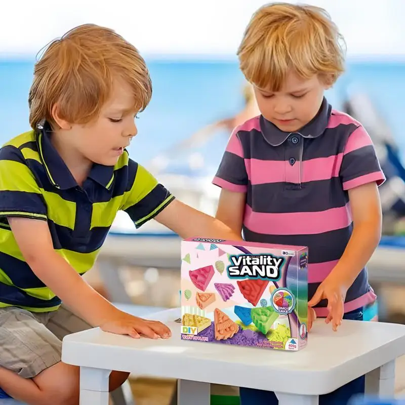 Sand Molds Beach Toys Magic Sand Clay Educational Toy Children Play Sand Modeling Clay Supplies Anti Stress Toys For Kid Toddler 3