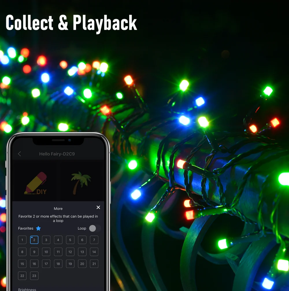 Aoycocr Smart WiFi Fairy Lights, 66Ft Christmas Lights Work with