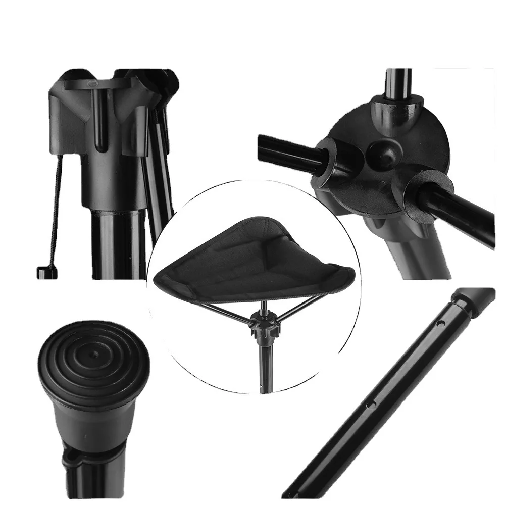 Folding Chair Retractable Stool Fishing Accessory Adjustable Telescopic For Outdoor Camping Fishing