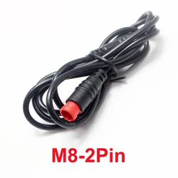 Durable Waterproof E-Bike Speed Sensor Extension Cable - 1M Male to Female Connector (2Pin)