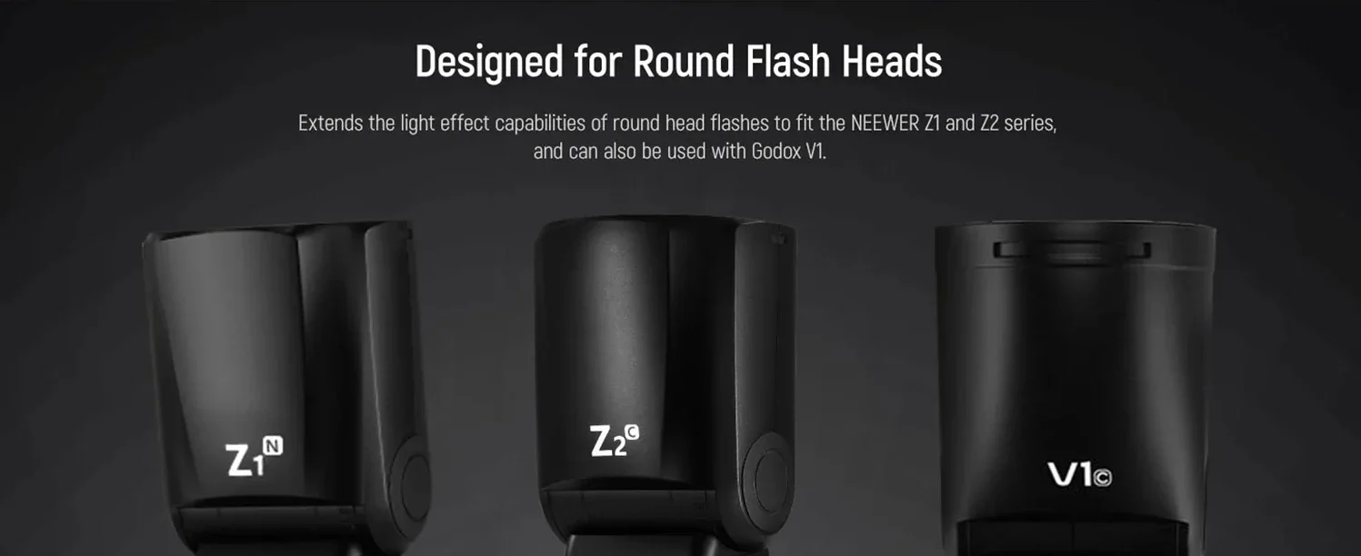 NEEWER CRM2 Magnetic Accessories Kit for Round Head Flash Z1-S Z2-C Z2-N Z2-S Z1