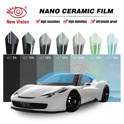 50cmX300cm IR100% Nano Ceramic Film Super Quality High Heat Resistant Car Glass Solar Tint Window Films Protective - Image 5