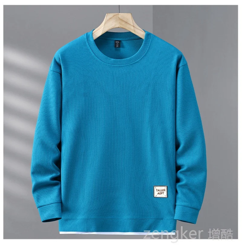 Plus size men's round neck sweater autumn new tide leisure hundred long-sleeved Sweatshirts12XL 11XL 10XL big size men clothing