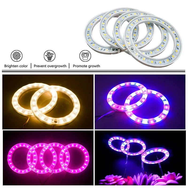 Lámpara Angel Ring Plant Light Sunlight Phytolamp De Vivero USB  Uno Para Tres Ehuebsd Nuevos Originales