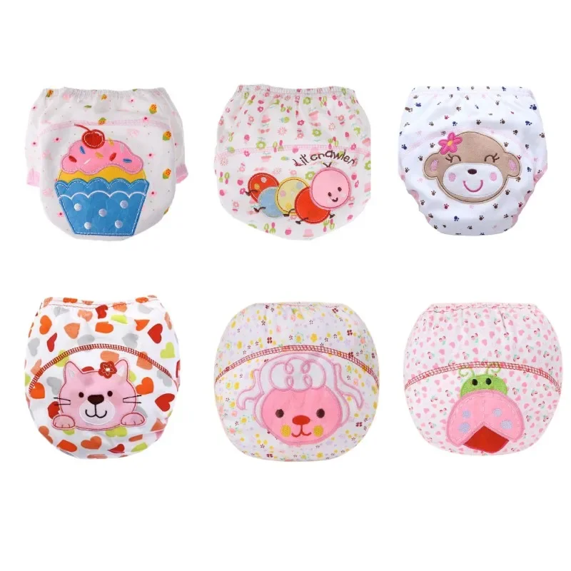 

6PC Baby Training Pants Washable Baby Cloth Diaper Cover Waterproof Baby Diapers Reusable Cloth Nappy Pocket Underwear