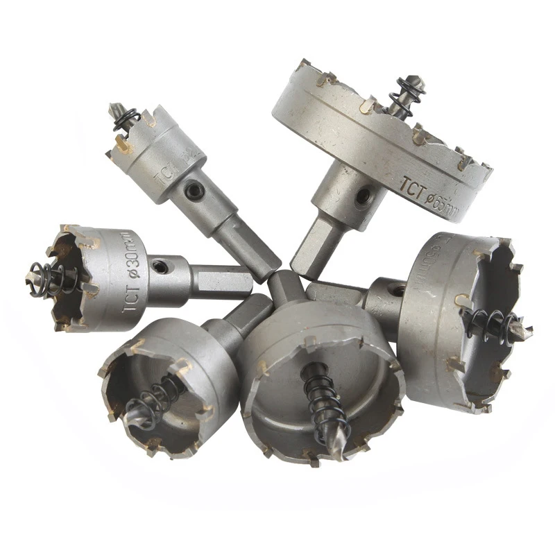 

Набор корончатых пил из быстрорежущей стали, комплект из 6-16 наконечников из карбида вольфрама, 15-65 мм, TCT, для работ по металлу, нержавеющей стали