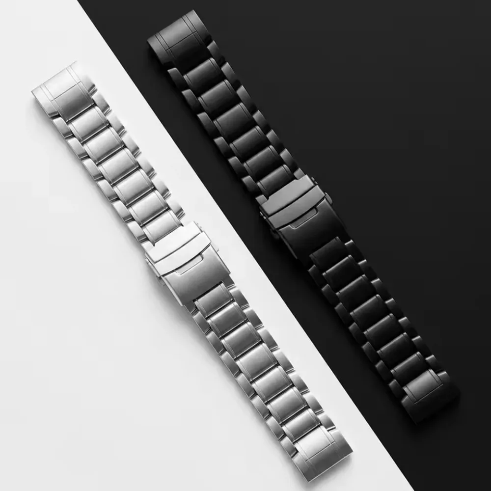 Premium Titanium QuickFit Metal Watch Band - 26mm/22mm Bracelet