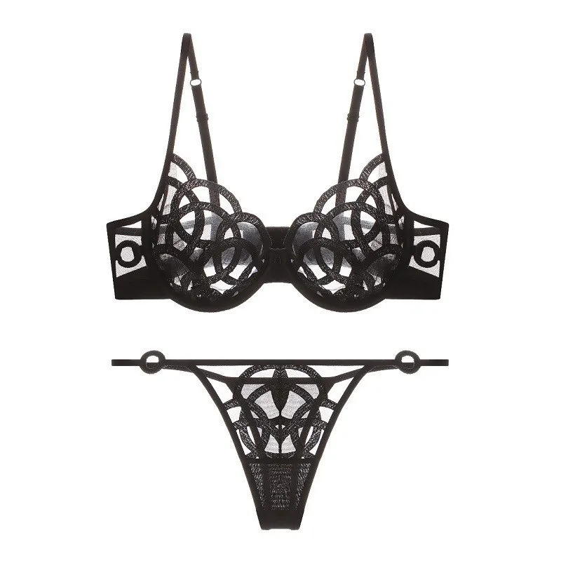 Black T-back Set