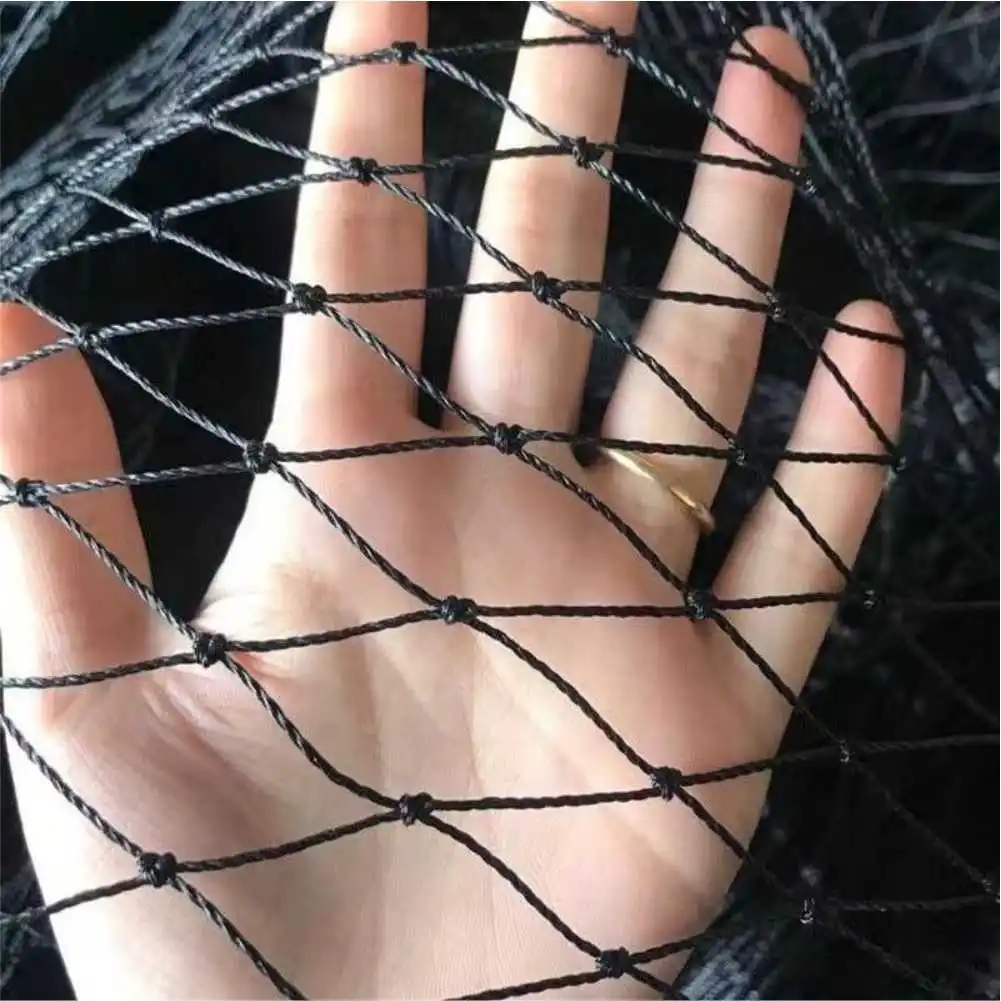 Heavy Black Nylon Netting Anti-Bird Net Fishing Net Garden Fence Fruit Trees Protective Net Anti Bird Deer Cat Dog Chicken Net