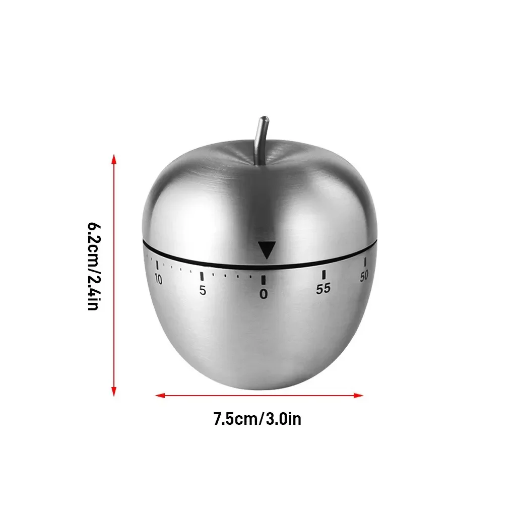 1pc Creative Kitchen Timer Egg Cooking Tools Mechanical Alarm Time Clock 60 Minutes Student Timing Baking Cooking Reminder