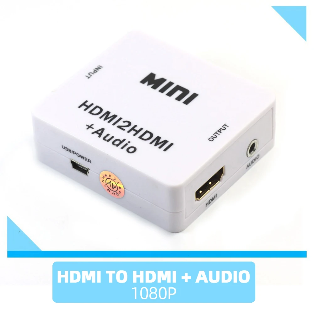 Mini Hdmi Audio Extractor Converter 1080P Hdmi A Hdmi + Audio Per Xbox Ps5