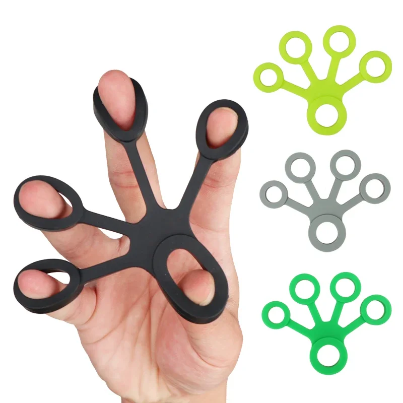 Hand Gripper Silicone Finger Expander Exercise Hand Grip Wrist Strength Trainer Finger Exerciser Resistance Bands Fitness Massag massage tool