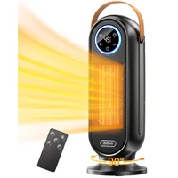 Heater for Home Use with Remote Control Digital Display 90°Oscillating Heater 1500W Portable Electric Heater for Bedroom Office 1