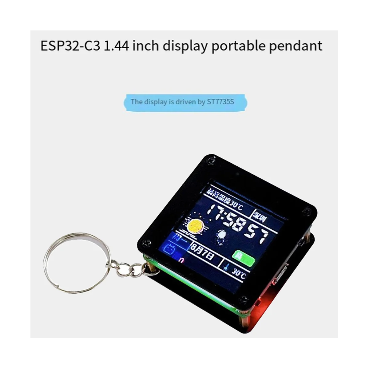 ޴ ̴ TV Ʈ Lvgl  St7735,B  , 1.44 ġ LCD ũ ũž ű, ESP32 C3