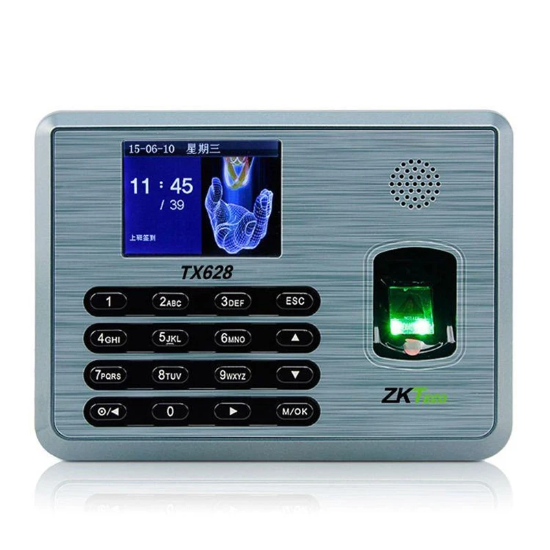 ZK Fingerprint Time Attendance Management TX628 Web Server Function Biometric Machine For 3000 Users