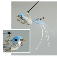 Funny Bird Feather Cat Wand With Bell Accessories Interactive Toys For Cats Kitten Hunting Teaser Exercise Pet Products 5