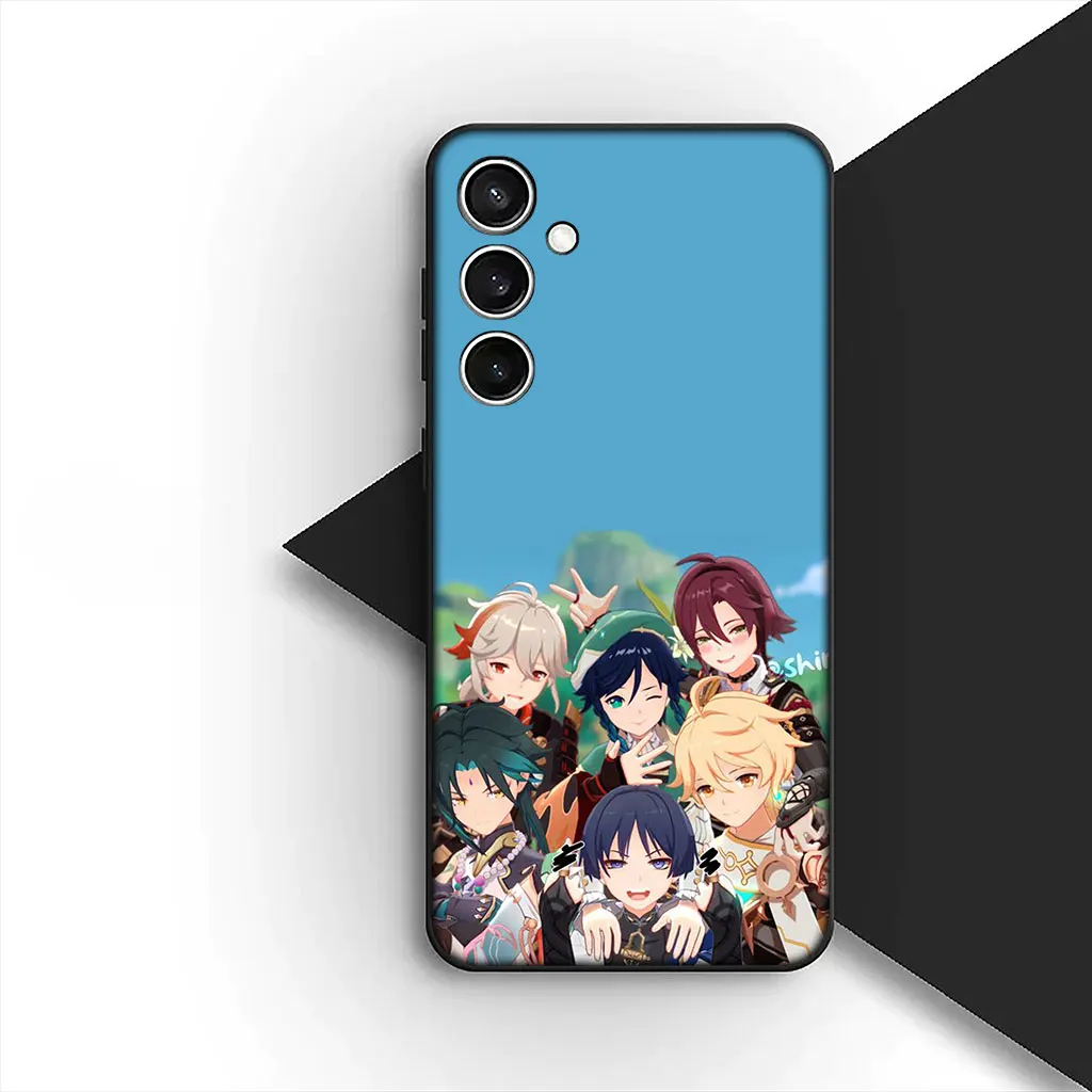 Elegant Raiden Shogun Phone Cover - Soft Protective Case with Genshin Impact Design